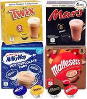 Cafféluxe "Mars" karšto šokolado rinkinys | 32 kapsulių | Karšto šokolado "Dolce Gusto" suderinamos kapsulės | "Mars", "Twix", "Milkyway" ir "Maltesers
