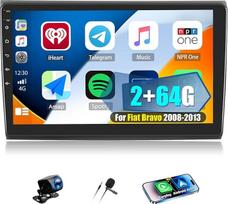 CAMECHO 2+64G Android 13 navigacijos automobilinis radijas "Fiat Bravo 2008-2013" su 9 colių jutikliniu ekranu, HD galinio vaizdo kamera, RDS FM radijas Bluetooth su GPS WiFi belaidis Carplay Android Car Mirror Link