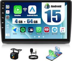 CAMECHO 4+64G „Android 15“ automobilių radijas, skirtas „Renault Trafic“ (2001–2010 m.), „Opel Vivaro“ (2006–2010 m.) ir „Nissan Primastar“ (2006–2014 m.) modeliams, 10 colių navigacijos radijas su „Bluetooth“, „Wireless CarPlay“ ir „Android Auto“, GPS, „
