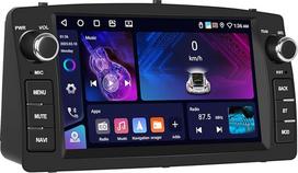 CAMECHO Android 15 Autoradio für Toyota Corolla E120 E130 Altis BYD F3, 7 Zoll Doppel Din Carplay Autoradio mit GPS, 4GB RAM 64GB ROM, Bluetooth, WLAN, RDS, 32-Band EQ, Split-Screen, Lenkradbedienung