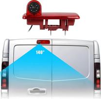 CAMECHO galinio vaizdo kamera su trečiuoju stabdžių žibintu, skirta „Renault Trafic“ ir „Opel Vivaro“ (2014–2026 m.) modeliams, AHD/CVBS, 140° plataus kampo objektyvas, IP68 atsparumas vandeniui, 10 m kabelis, skirta tik dviguboms sparninėms durims