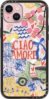 CASETiFY Kompaktiškas "iPhone 15 Plus" dėklas [MagSafe suderinamas su "MagSafe" / plonas / numestas nuo 4 pėdų] - "Ciao Amore" - skaidrus, juodas