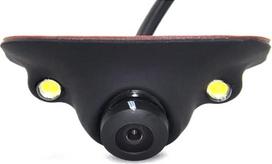CCD naktinio matymo 360 laipsnių automobilio priekinė kamera, priekinio vaizdo, šoninė ir atbulinės eigos kamera su 2 LED lemputėmis