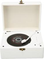 CD grotuvas, nešiojamasis BT stalinis CD grotuvas su dviem garsiakalbiais, stereofoninis garsas namams, gramofonas, senovinis retro stilius, CD patefonas su nuotolinio valdymo pultu (baltas)