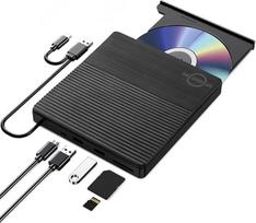 CD/DVD įrenginys su USB-C ir USB 3.0 jungtimis, CD/DVD +/-RW įrenginys, CD-ROM įrašymo ir skaitymo įrenginys su USB, SD ir TF jungtimis bei garso išėjimu, optinis įrenginys, DVD grotuvas, skirtas nešiojamiesiems kompiuteriams, PC, „Mac“, „MacBook Air“/„Pr