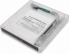 CD, DVD, BD optinio disko korpusas, C tipo jungtis, USB 3.0, 5Gbps, permatomas išorinis diskų korpusas, suderinamas su nešiojamaisiais kompiuteriais