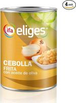 Cebolla Frita con Aceite de Oliva, kepti svogūnai su alyvuogių aliejumi, 1/2 kg talpos, 4 vnt. pakuotė