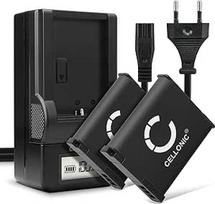 CELLONIC, 2 x fotoaparato baterija, suderinama su Panasonic Lumix DMC-TZ41, DMC-ZS100, DMC-TZ37 (3,7 V, 1050 mAh) + įkroviklis
