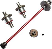 Centrinis pavaros velenas, metalinės atsarginės dalys, diferencialo ašies mechanizmas, RC automobilio pavaros velenų rinkinys su tvirta metaline konstrukcija, skirtas RC FA, 1:14 rinkinys