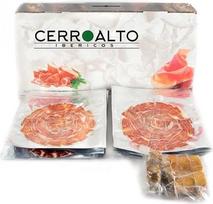 CERROALTO | Iberijos kumpio gabaliukai iš 50 % Iberijos veislės kiaulių, penėtų ąžuolo gilėmis (supjaustyti peiliu) 100 g (10 pakelių)