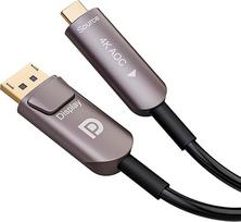 CHENLENIC USB C į "Displayport" 4K šviesolaidžio kabelis USB 3.1 tipo C į "Displayport" kabelis, suderinamas su "Thunderbolt 3/4", skirtas "MacBook Pro/Air" (A0109-AOC-10M)