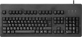 CHERRY G80-3000 laidinė mechaninė klaviatūra, vokiškas išdėstymas (QWERTZ), USB prievadas, tvirta, programuojami klavišai, MX Black jungikliai, juoda
