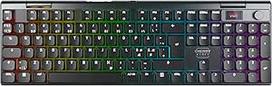 CHERRY XTRFY MX 10.1 belaidė, mechaninė žemo profilio žaidimų klaviatūra, šiaurietiškas išdėstymas (QWERTY), įvairių įrenginių klaviatūra, MX LP 2.0 RED jungikliai, juoda