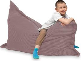 chilly pilley Bean Bag L XL XXL velvetinis audinys grindų pagalvėlė Bean Bag Polistireno užpildas Giant Bean Bag Laidas Medžiaga Sėdynės pagalvėlė Sodo pagalvėlė gulėti ir sėdėti Laidas 100 x 70 cm Pink