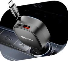 Cigarečių degiklio tipo USB-C, SONRU 84 W automobilinis įkroviklis, ištraukiamas automobilinis įkroviklis, USB greitojo įkrovimo įrenginys, mobiliojo telefono 12 V USB-C įkrovimo kabelis, automobilinis adapteris, skirtas „iPhone 16“, „15“, „14“, „iPad“ ir