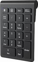 cimetech "Bluetooth Numpad" belaidis skaitmenų bloknotas su 22 klavišais 10 daugiafunkcinių klavišų Daugialypės terpės klavišai Belaidis skaitmenų bloknotas nešiojamajam kompiuteriui / staliniam kompiuteriui / nešiojamajam kompiuteriui (juodas)