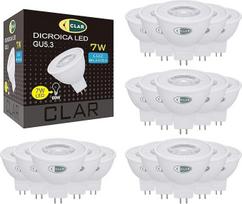 CLAR - GU5.3 LED, LED prožektorius, 12 V, MR16, 7 W, 4000ºK (20 vnt.)