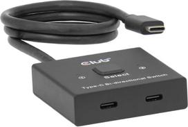 Club3D CSV-2511 USB-C dvikryptis vaizdo + duomenų + PD perjungiklis