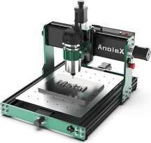 CNC frezavimo staklės „3030-Evo Max“ su visiškai metalinėmis XYZ ašių dvigubomis plieninėmis linijinėmis kreipiamosiomis ir 800 W galios trimmerio-frezavimo įrenginiu, idealiai tinka aliuminio, žalvario, nerūdijančio plieno, medžio, akrilo, MDF ir plastik