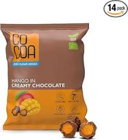 CO COA Mango in Chocolate Creamy Organic Box 70 g - saldumynai veganams be cukraus, su prebiotikais, be cukraus, laktozės, GMO ir palmių aliejaus