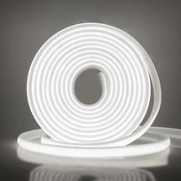 COB LED juosta, neoninė juosta, 288 LED/m, lanksti neoninė šviesos juosta 220 V, neoninė šviesa su virve, kurią galima pritaikyti interjero dekoravimui (balta (6000–6500 K), 4 m)