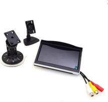 COCAR 5" automobilio vaizdo monitorius Automatinis galinio vaizdo LCD ekranas Prisiurbimo taurė Priekinio stiklo laikiklis atsarginei kamerai / priekinei kamerai / medijos grotuvui / saugiam vairavimui 2 RCA įvesties kanalai