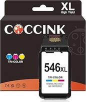 COCCINK 546XL restauruota rašalo kasetė, pakeičianti "Canon" 546XL rašalo kasetę, suderinama su MG2410 MG2420 MG2450 MX490 MX492 MX495 TR4500 TR4520 TS202 TS205, 1 spalva