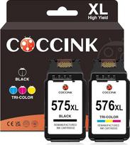 COCCINK 575XL 576XL COCCINK 575XL 576XL spausdintuvo kasetės, skirtos Canon PG-575 CL-576, skirtos Canon Pixma TS3750i TR4755i TR4756i TR4750i TR4751i TS3550i TS3551i TS3751i TS3751i TS3752 TR4755i 575 XL 575 XL 575 6 XL XL juodos ir 6 spalvų kasetės