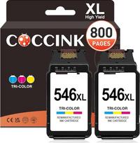 COCCINK CL546 – „Canon“ spausdintuvo kasetė 546 XL, skirta spausdintuvams „Pixma TR4650“, „MX495“, „TR4550“, „TR4551“, „MG2550s“, „MG2555s“, „TS3150“, „TS3151“, „TS3350“, „MG3050“, „MG30“51, „TR4651“, „MG2555“, „MG30000“, „MG3051“, „MG2950“, „MG2450“, „iP