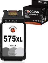 COCCINK PG-575 XL (1 juoda) atkurtos spausdintuvo kasetės, skirtos "Canon 575XL" ir PIXMA TS3550i TS3551i TR4750i TR4751i spausdintuvui