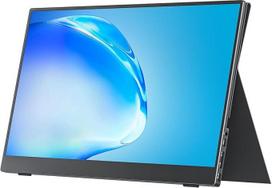 cocopar Nešiojamasis monitorius 15,6 colių 1080P FHD 85% sRGB Mobilusis ekranas Garsiakalbis HDMI USB-C Nešiojamasis monitorius nešiojamajam kompiuteriui "MacBook Surface PC Xbox PS4/5", VESA tvirtinimo įtaisas su dangteliu stovas