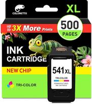 COLORETTO CL-541XL spausdintuvo kasetės, skirtos „Canon 541 XL“ (1 spalva) spausdintuvams „MG2150“, „MG3250“, „MG4250“, „MX375“, „MX435“, „MG2100“, „MG2250“, „MG3100“, „MG3150“, „MG3200“ – atnaujinti 541 kasetės