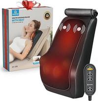 COMFIER masažuoklis, kaklo masažuoklis su šiluma, Shiatsu nugaros masažuoklis su 4D minkymo galvutėmis, masažinė pagalvėlė pečiams, nugarai, kojoms, dovanos vyrams ir moterims