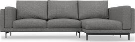 Comfortly Nockeby 2 vietų sofos su dešiniuoju šezlongu užvalkalas, rankų darbo, suderinamas su Nickelby sofa su šezlongu, dešinė pusė, tik užvalkalas (Heavy Duty, antracitas)