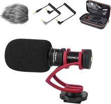 comica kompaktiškas fotoaparato mikrofonas CVM-VM10II Kryptinis mikrofonas su kondensatoriumi ir vėjo slopintuvu Kardioidinis mikrofonas DSLR fotoaparatams "Canon", "Nikon", "Fuji", "Sony", "Panasonic", išmaniesiems telefonams ir kt.