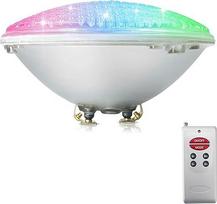 COOLWEST RGB 18W LED baseino apšvietimas PAR56 150W halogeninės lemputės pakeitimas 12V AC/DC vandeniui atspari IP68, 11 rūšių režimų su nuotolinio valdymo pulteliu