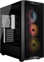 CORSAIR 3200D RS ARGB vidutinio dydžio ATX kompiuterio korpusas – juodas | Komplekte yra 3 vnt. RS120 ARGB PWM ventiliatorių, vaizdo plokštės stabilizavimo laikiklis, suderinamas su ASUS BTF, MSI Project Zero, Gigabyte Project Stealth