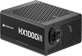 CORSAIR HX1000i Shift visiškai modulinis ATX maitinimo šaltinis - integruotas "iCUE LINK" sisteminis koncentratorius, 12 V-2x6 kabelis, ATX 3.1 ir PCIe 5.1, šoninės jungtys, "Cybenetics Platinum" - juodas