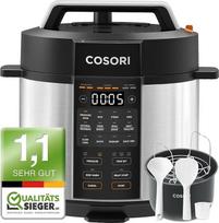 COSORI slėginė viryklė "9-in-1", daugiafunkcinė viryklė su 14 funkcijų, 5,7 l slėginė viryklė, ryžių viryklė, garintuvas, jogurto virimo aparatas, lėta viryklė ir "Sous Vide", keptuvė, receptų knyga, nerūdijantis plienas