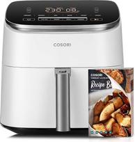 COSORI Turbo Blaze Air Fryer 6L oro keptuvė 46 % greičiau su nuolatinės srovės varikliu 9 in 1 aliejaus keptuvė su 117 kepimo receptų, saugi indaplovėje Kepimas kepimas kepimas džiovinimas Balta