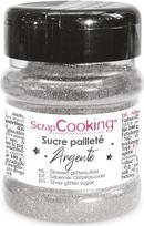 Cukrus su blizgučiais „Pot Glitter“, sidabrinis, 160 g