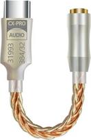 CX31993 „Hi-Fi“ tipo C į 3,5 mm ausinių stiprintuvas, garso dekoderis, IEM-AMP, mobiliojo telefono adapteris, metalinis, A, 1 vnt.