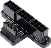 CY adapteris 12VHPWR ATX3.0 PCI-E 5.0 maitinimo modulinis adapteris su trimis ATX 8P jungtimis, skirtas 4080 5090TI 16Pin 12+4P vaizdo plokštei (90 laipsnių kampu žemyn), PW-048-DN-HX
