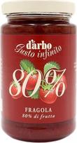 D'Arbo braškių uogienė su sumažintu cukraus kiekiu, 250 g