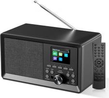 DAB radijas su nuotolinio valdymo pultu, virtuvinis radijas (DAB+, DAB Plus, FM, „Bluetooth“, ausinių lizdas, žadintuvo funkcija, miego laikmatis, USB/AUX jungtis)