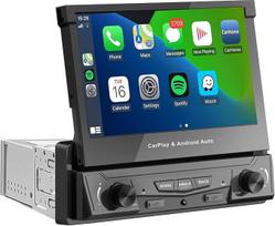 DAB+ automobilių radijas su 7 colių QLED jutikliniu ekranu ir belaidžiu „CarPlay“