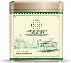 Dabur 1884 Imunitetą stiprinanti vaistažolių arbata - imbiero, cinamono, juodųjų pipirų ir amlos žolelių mišinys | 2,5 g x 20 biologiškai suyrančių arbatos maišelių
