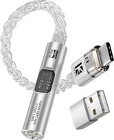 DAC1 USB-C ausinių adapteris, sidabrinės spalvos DAC adapteris