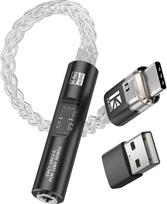 DAC1 USB-C ausinių adapteris, DAC adapteris, juodos spalvos