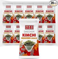 Daechun Kimchi jūros dumblių užkandžiai, (Choi''s1), 20 pakuočių, Vegan, Keto, Korėjos produktas